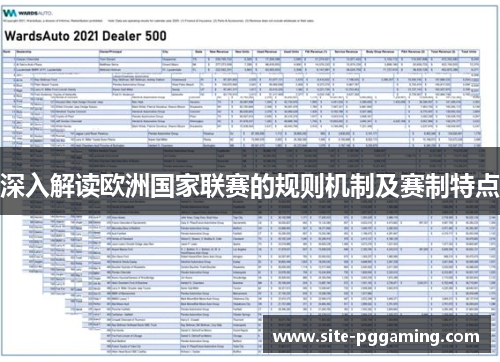 深入解读欧洲国家联赛的规则机制及赛制特点